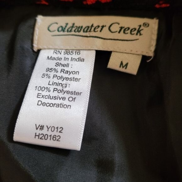 Southwest Jacket Women's Medium Black Red Country Western Rodeo Equestrian Barn - Picture 7 of 7